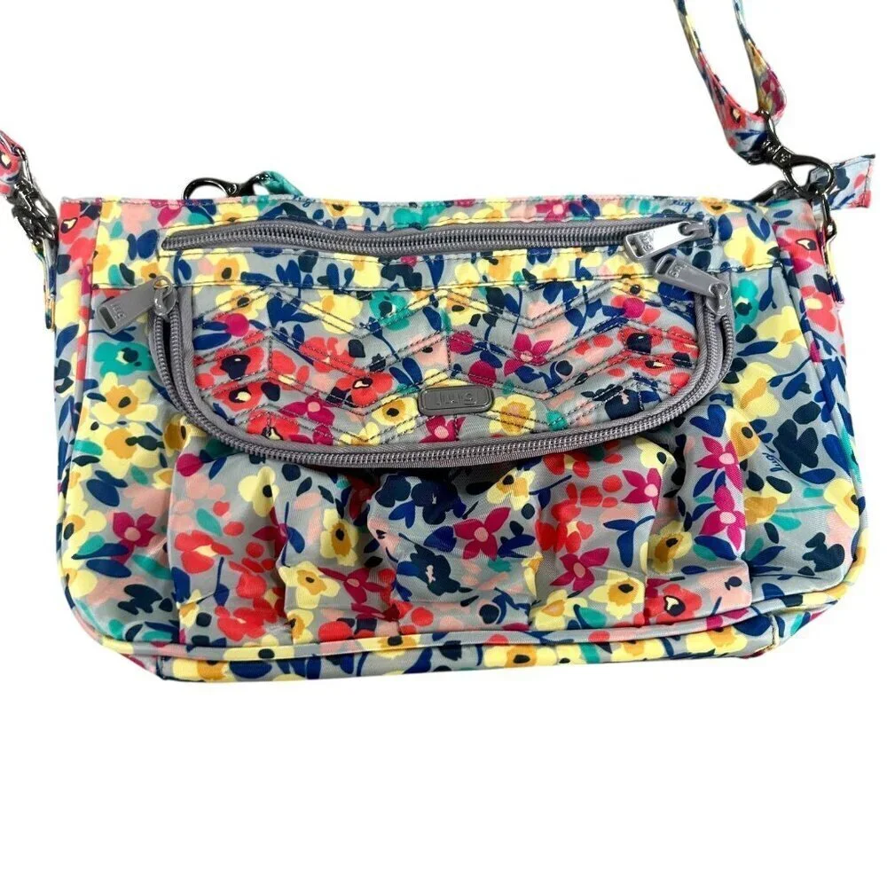 Lug Mambo Wildflower Quilted Crossbody Shoulder Bag RFID NWOT